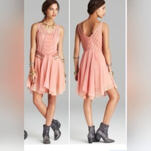 🌹 FREE PEOPLE CHAMPAGNE DRESS